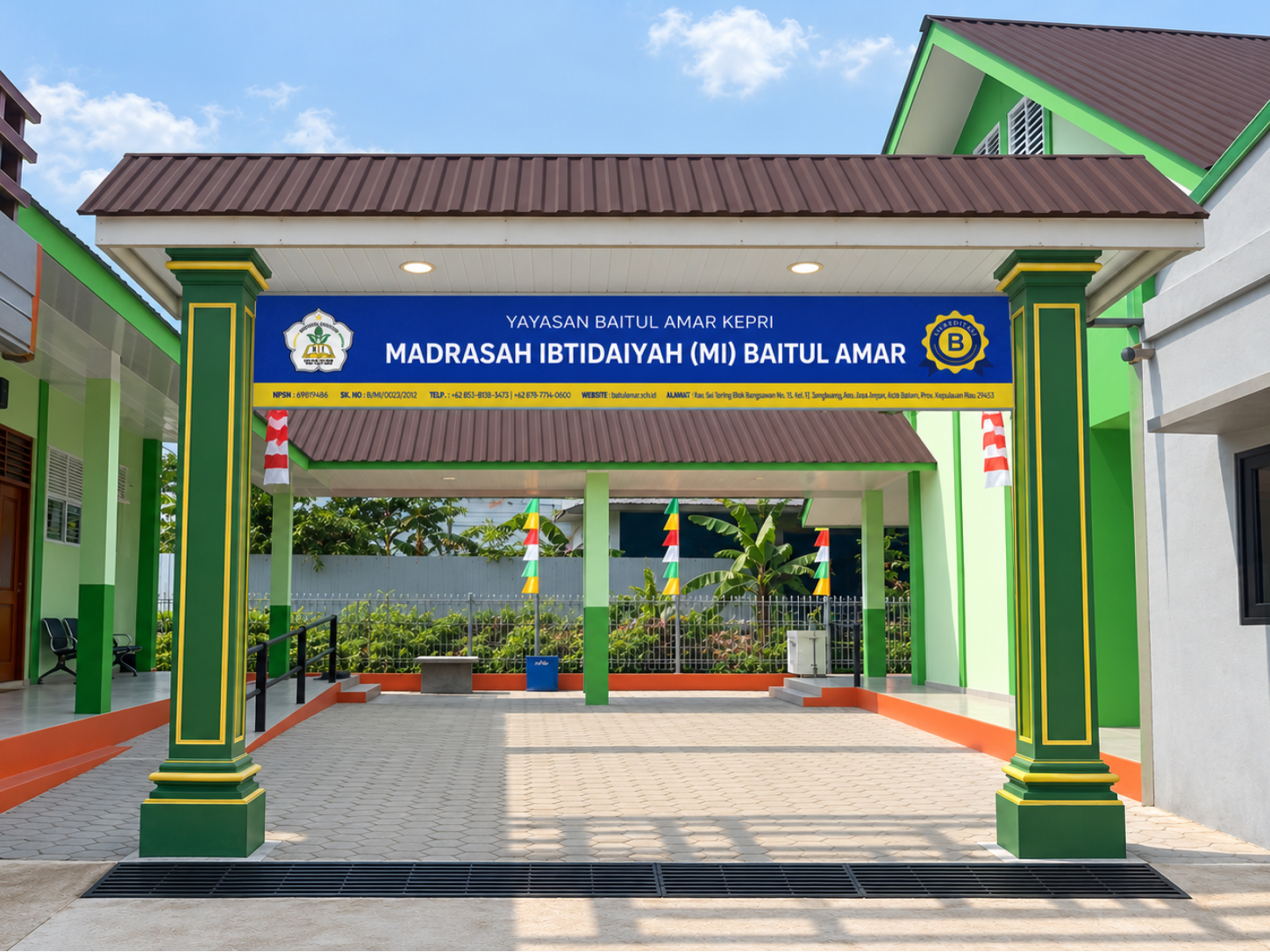 Gedung MI Baitul Amar setelah pengembangan tahun 2025